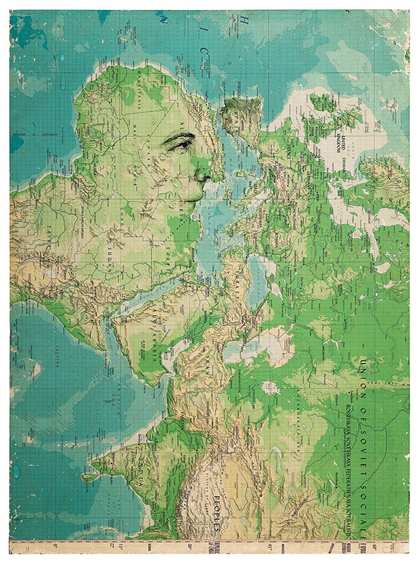 Europa, 1989 Crayon sobre papel impresso sobre Eucatex 130 × 96 cm
