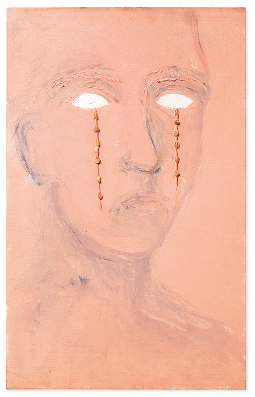 Lágrimas, 1995 acrílica e resina sobre tela 80 × 50 cm