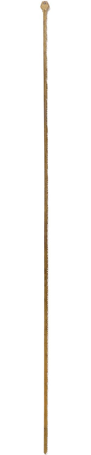 A Chave, c. 1998 latão 150 × 3,5 × 0,2 cm